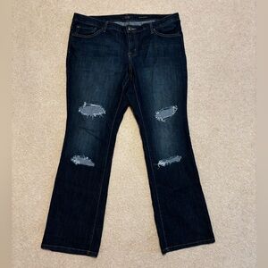 Jessica Simpson Dark Blue Distressed Jeans